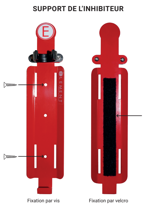 Explication de montage du support métallique pour les extincteurs Element